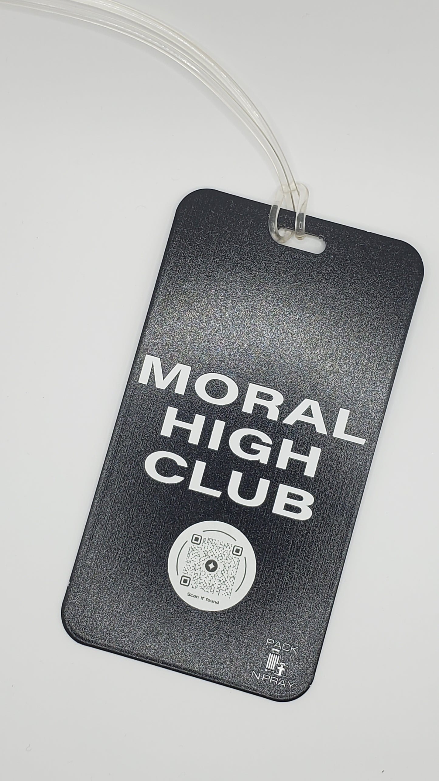 'Moral High Club' Luggage Tag